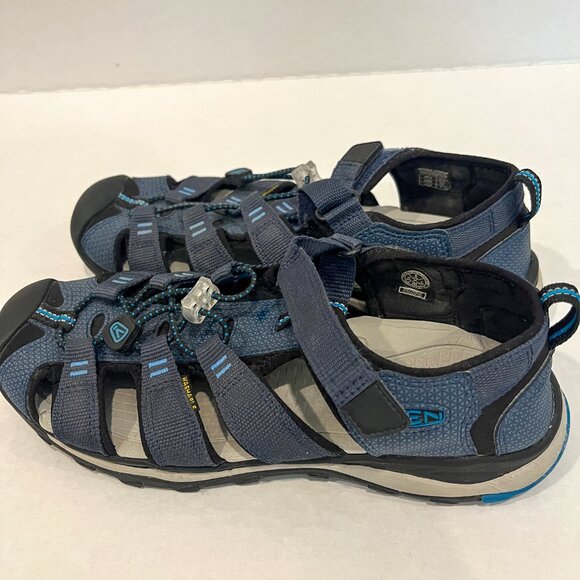 Keen Sandals BIG KIDS' NEWPORT H2 Water Hiking Shoes, Blue/Navy, Size 6 - Picture 1 of 5
